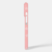 Sterne auf rosa Monogram oder Name Custom Case-Mate iPhone Hülle (Rückseite / Links)