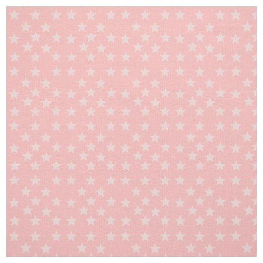 Sterne auf rosa Monogram oder Name Custom Fabric Stoff (Muster)