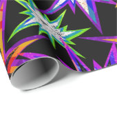 Sterne auf schwarz. geschenkpapier (Rolleneckpunkt)