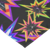 Sterne auf schwarz. tischdecke (Schrägansicht)