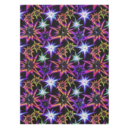 Sterne auf schwarz. tischdecke (Vorderseite)