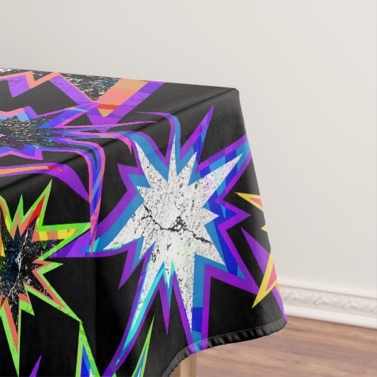 Sterne auf schwarz. tischdecke (Beispiel)