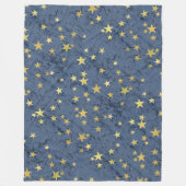Sterne auf verschiedenen Farben Fleece Blankon (Vorderseite)