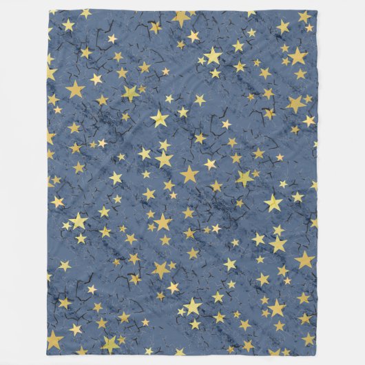 Sterne auf verschiedenen Farben Fleece Blankon (Vorderseite)