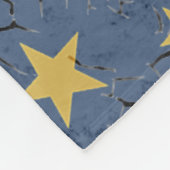 Sterne auf verschiedenen Farben Fleece Blankon (Ecke)