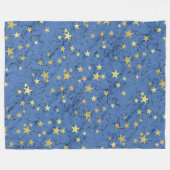 Sterne auf verschiedenen Farben Fleece Decke (Vorderseite (Horizontal))