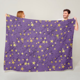 Sterne auf verschiedenfarbigen Fleece-Decken Fleecedecke