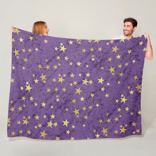 Sterne auf verschiedenfarbigen Fleece-Decken Fleecedecke (Beispiel)