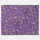 Sterne auf verschiedenfarbigen Fleece-Decken Fleecedecke (Vorderseite (Horizontal))