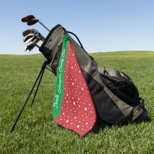 Sterne auf Weihnachten Red Golf Handtuch Custom Cl (Gras)