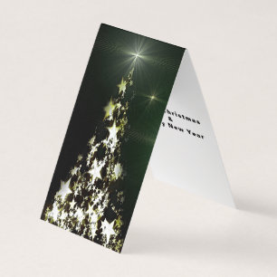 Sterne auf Weihnachts-Tree-Nacht-Himmel geklappte