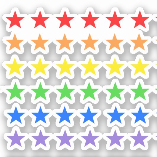 Sterne Aufkleber (Vorderseite)