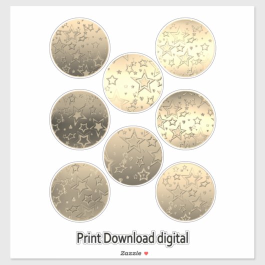 Sterne, Aufkleber, Herz, Hochzeit, Verlobung Aufkleber (Blatt)