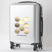 Sterne, Aufkleber, Herz, Hochzeit, Verlobung Aufkleber (Koffer)