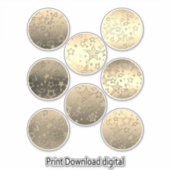 Sterne, Aufkleber, Herz, Hochzeit, Verlobung Aufkleber (Vorderseite)