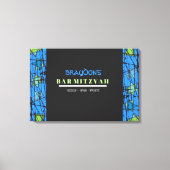 STERNE Bar Bat Mitzvah Sign in Board Leinwanddruck (Vorderseite)