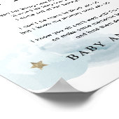 Sterne & blaue Wolken - eine Botschaft aus der Kri Poster (Ecke)