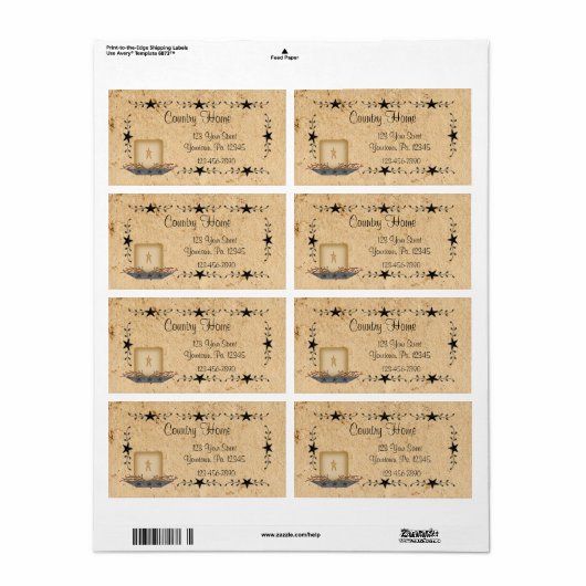 Sterne-Border-Candle (Vorne)