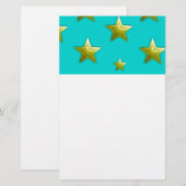 Sterne Briefpapier (Vorne/Hinten)