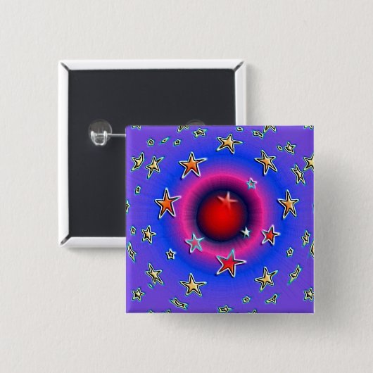 Sterne Button (Vorne & Hinten)