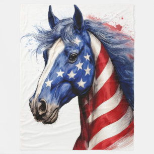 Sterne, das amerikanische Pferd Fleecedecke