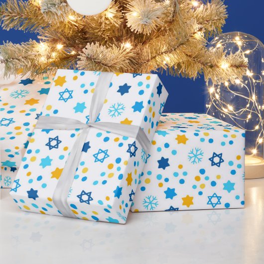 Sterne Davids Geschenkpapier (Feiertage)