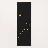 Sterne der Alaska Noir-Flagge Yogamatte (Rückseite)