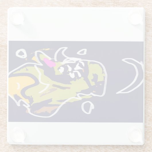 Sterne der Badeanstalt Glasuntersetzer (Rückseite)