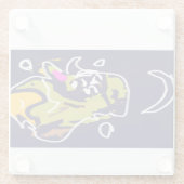 Sterne der Badeanstalt Glasuntersetzer (Rückseite)