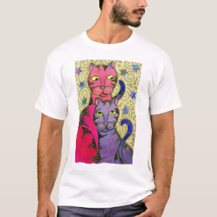 Sterne der Katzen-N T-Shirt