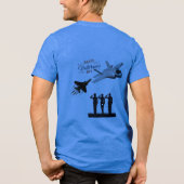 Sterne des Opfers blau Tri-Blend Shirt (Rückseite)