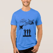 Sterne des Opfers blau Tri-Blend Shirt (Vorderseite)