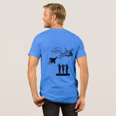 Sterne des Opfers blau Tri-Blend Shirt (Rückseite voll)