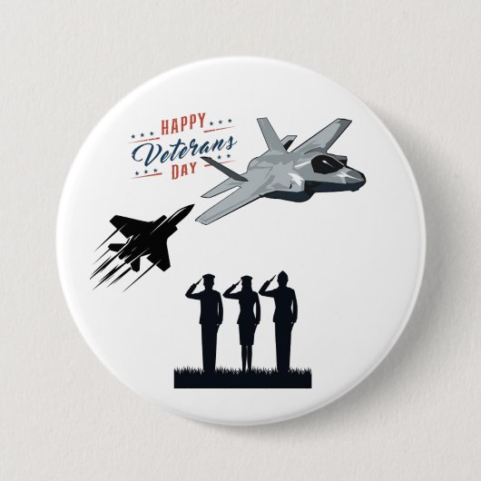 Sterne des weißen Opfers Button (Vorderseite)