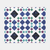 Sterne Diamanten Fleecedecke (Vorderseite (Horizontal))