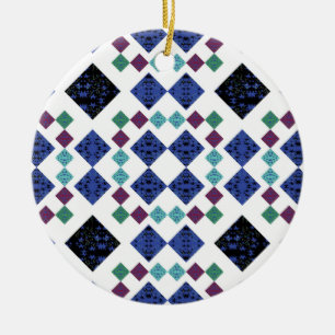Sterne Diamanten Keramik Ornament