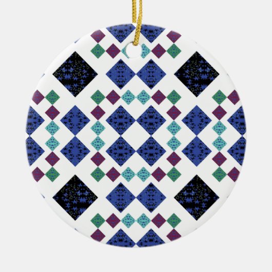 Sterne Diamanten Keramik Ornament (Vorne)
