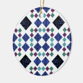Sterne Diamanten Keramik Ornament (Links)