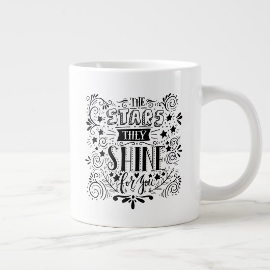 Sterne, die sie für dich schwingen Jumbo-Tasse (Rechts)