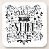 Sterne, die sie für Sie glänzen Untersetzer (Vorderseite)