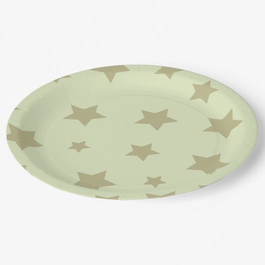 Sterne: Eine Stellarpapierplatte Pappteller (Schrägansicht)