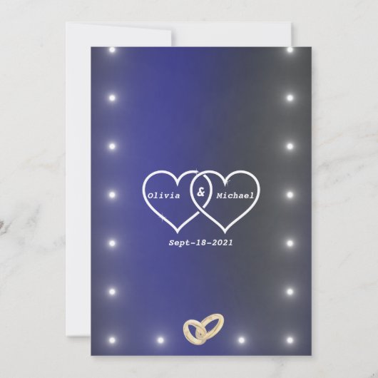 Sterne Einladung (Rückseite)