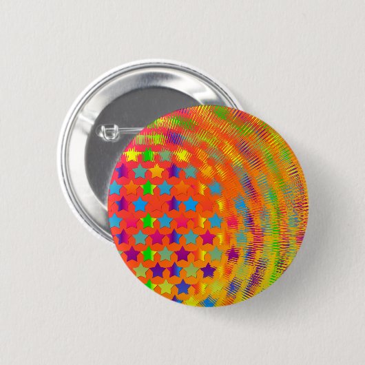 Sterne Explodiertes BUTTON BACK BUTTON (Vorne & Hinten)