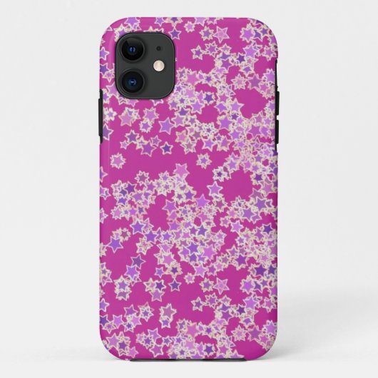 Sterne, Farbtöne gegen Magenta Case-Mate iPhone Hülle (Rückseite)
