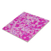 Sterne, Farbtöne gegen Magenta Fliese (Seite)