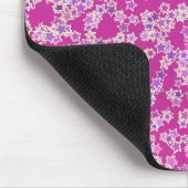 Sterne, Farbtöne gegen Magenta Mousepad (Ecke)
