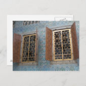 Sterne Fenster Postkarte (Vorne/Hinten)