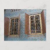 Sterne Fenster Postkarte (Vorderseite)