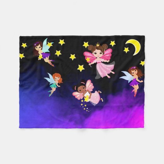 Sterne Fleecedecke (Vorderseite (Horizontal))