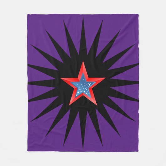 Sterne Fleecedecke. Fleecedecke (Vorderseite)